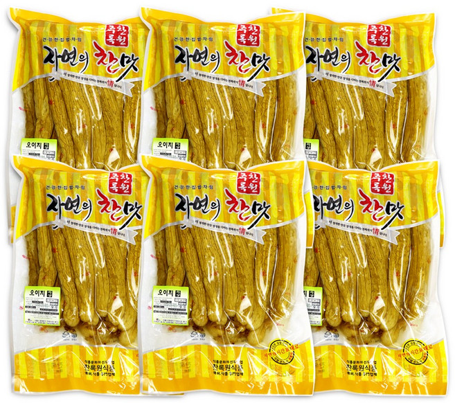 [모든반찬] 수제명품 통오이지 특상(국내산) 12-18개입, 1kg, 6개