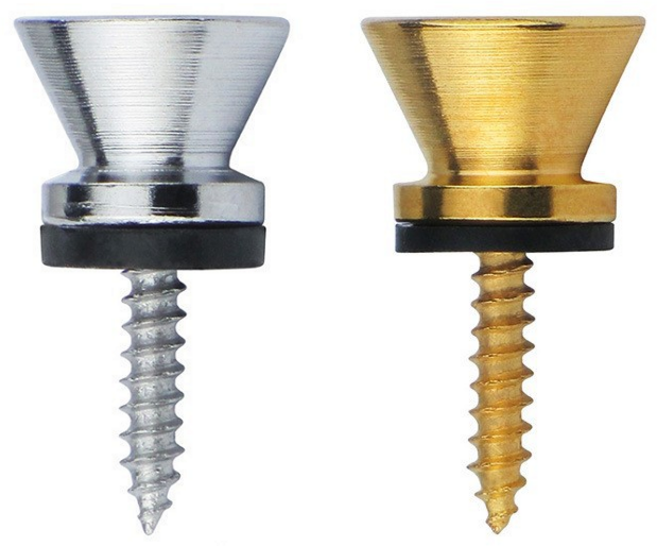 BGM 기타 스트랩 락 핀 멜빵 고리 나사, 1세트