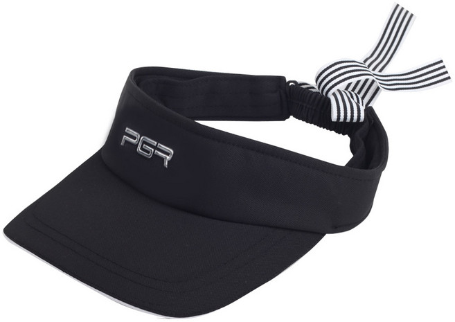 PGR PSC-860 여성골프 리본포인트 블랙 썬캡