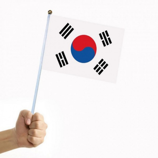 애국 시민 집회 고급 미니 태극기 행사용 성조기 대한민국 만세 시위, 1개, 오스트리아