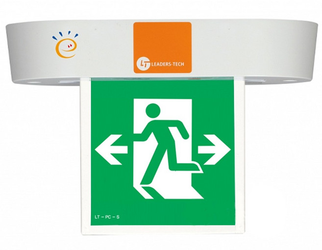 한국소방자재 피난구유도등 소형 천정형 리더스테크, 혼합색상, 1개