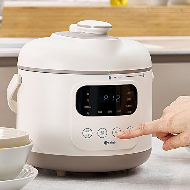 벤하임 저당 전기압력밥솥 BLPC-500B LED디스플레이 3~4인용 다양한요리모드 분리형뚜껑, 벤하임 3~4인 전기압력밥솥 BLPC-500B