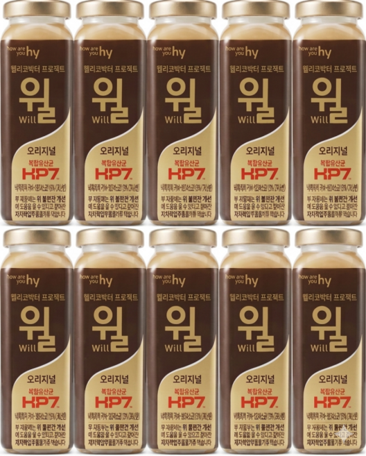 한국야쿠르트 헬리코박터 윌 150ml 아이스박스 아이스팩 포장, 12개
