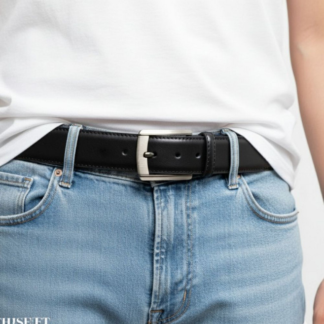 뮤즈렛 남성 소가죽 벨트 정장 청바지 데일리