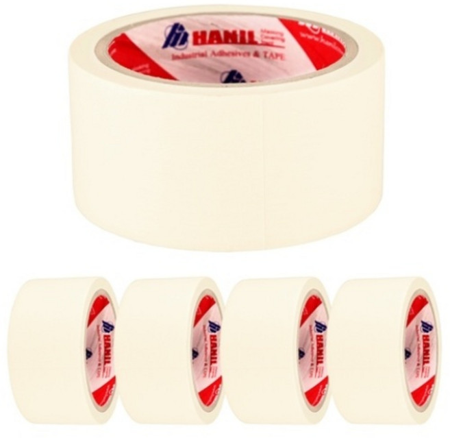 한일 마스킹 테이프 종이테이프 50mm x 20M, 5개