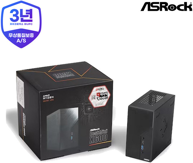 ASRock DeskMini X600 8700G 120W M.2 디앤디컴 (32GB M.2 1TB), 32GB