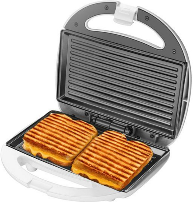 파니니만들기 그릴 고기 패티 메이커 기계 샌드위치, 화이트 (분리 불가 스트라이프)
