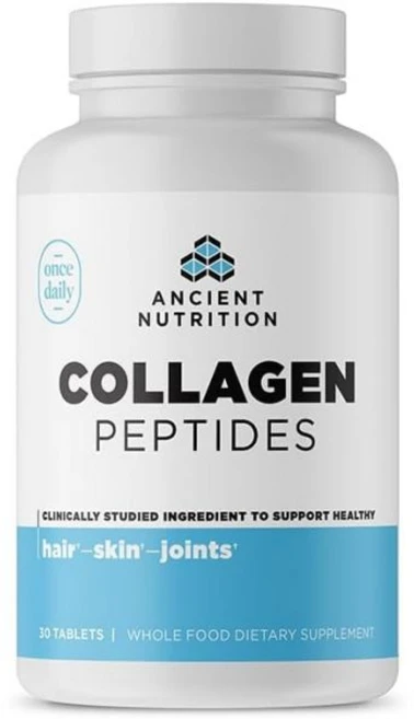 Ancient Nutrition 펩타이드 콜라겐 고대 영양 무향 펩타이드 9.88 OZ, 1개, 30정 - 쿠팡