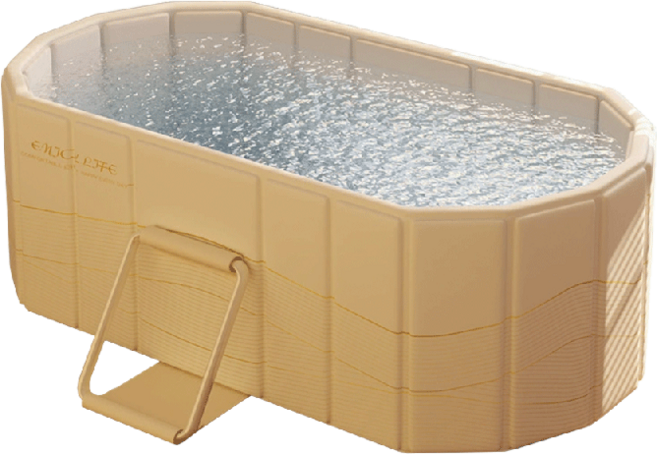 ENJOY LIFE 可折疊泡澡桶 加高設計大空間雙排水孔, 免安裝密度板加長1.2米金, 1個