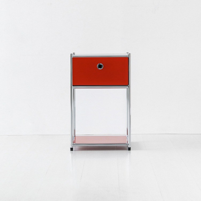 마켓비 심플리 협탁 BC032, 레드, 1개