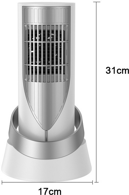 세계일주 가정용 타워형 PTC 전기히터 스마트 온풍기 T41T-SJM, 흰색