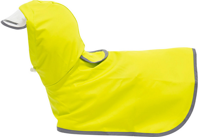 강아지 아웃도어 판초 우비 중형견 대형견 레인코트, 라임, 1개