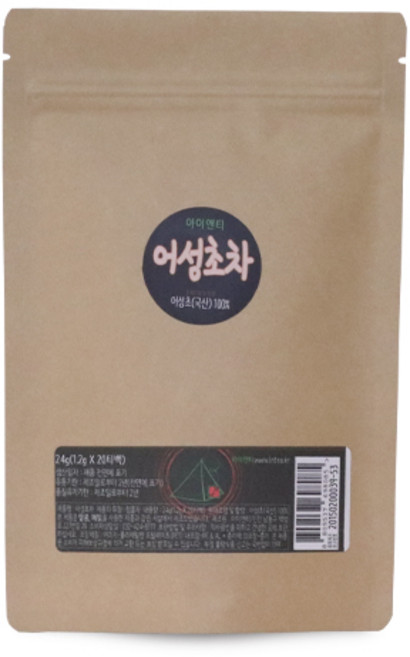 아이앤티 어성초차 20티백 1.2g 국내산100% 주문생산, 1개, 20개입
