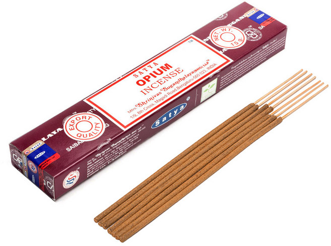사티아 나그참파 인센스 스틱 15g (4+1), 오피움