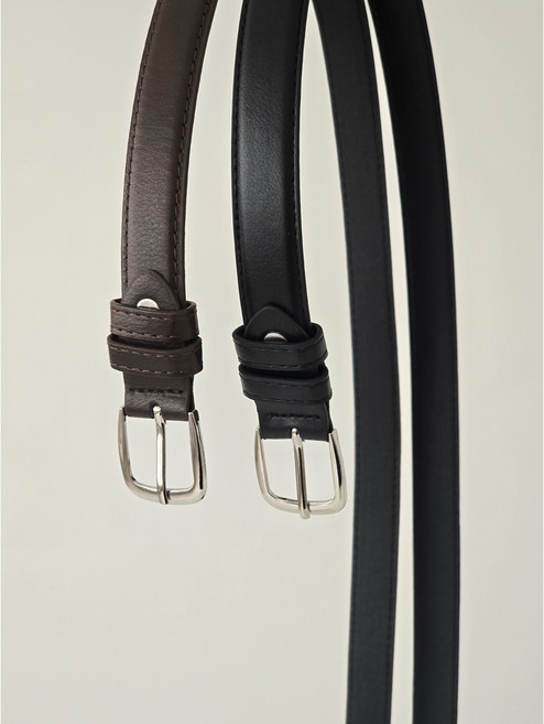 [34-38인치] 120cm 빅사이즈 34인치 38인치 여성 갈색 가죽벨트 - 브라운 모닝 스퀘어 벨트