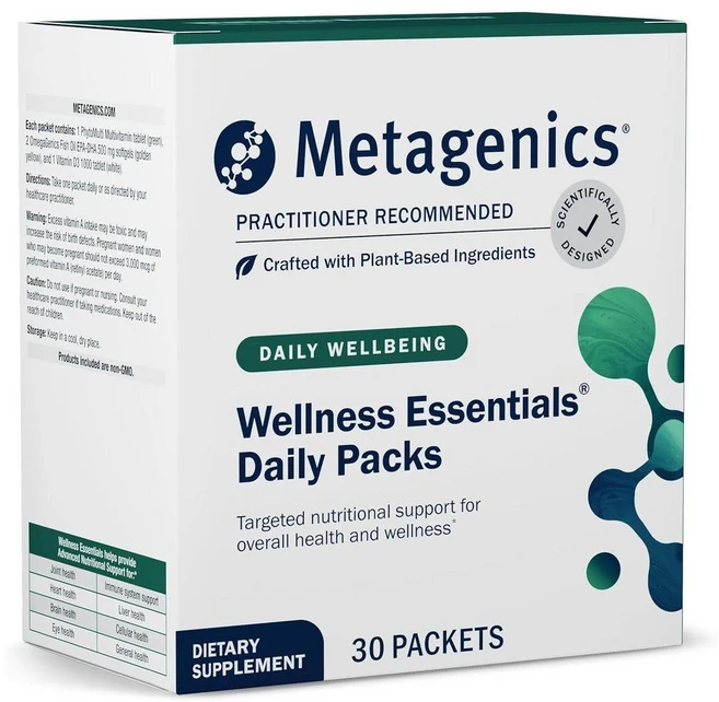메타제닉스 웰니스 에센셜 멀티비타민 미네랄 30포입 Metagenics Wellness Essentials, 1개, 30정 - 쿠팡