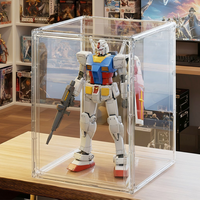 Curious Pony 피규어 장식장 투명 아크릴 케이스 대형 45*33*31.5cm, 1개