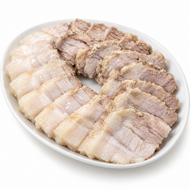 얼굴없는쉐프 1인분 삼겹보쌈 간편 슬라이스 삼겹살100% 200g 6팩, 6개