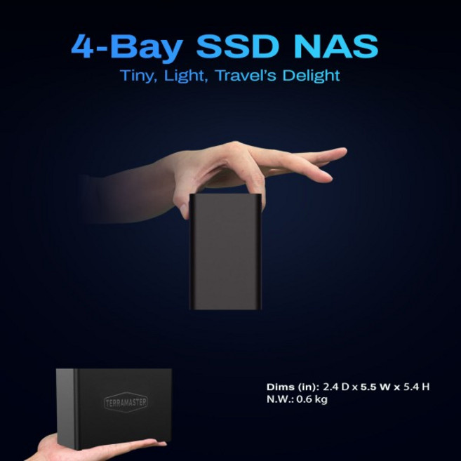 TERRAMASTER F4 SSD NAS 스토리지 - 4베이 모든 SSD N95 쿼드코어 CPU 8GB RAM 손바닥 크기의 강력한 네, 01 CHINA