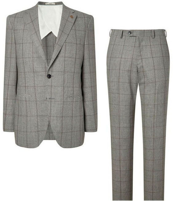 닥스 맨 [맞춤정장][L 社]라이트그레이 울 체크 수트(6)