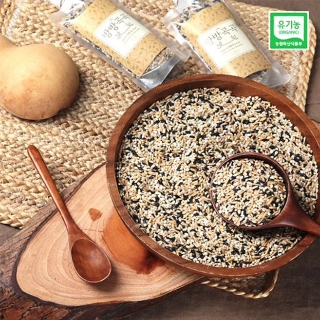 유기농 무농약 찰보리 찰흑미 귀리 찰현미 찹쌀 답례품선물 캠핑용 잡곡, 3개, 3kg