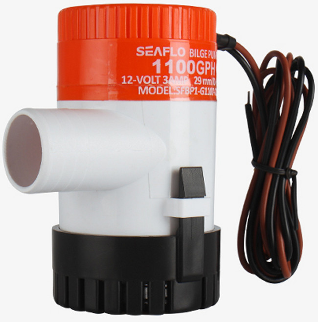 씨플로 빌지펌프 수중 펌프 12V 1100GPH, SFBP1-G1100-01 (1100GPH), 1개
