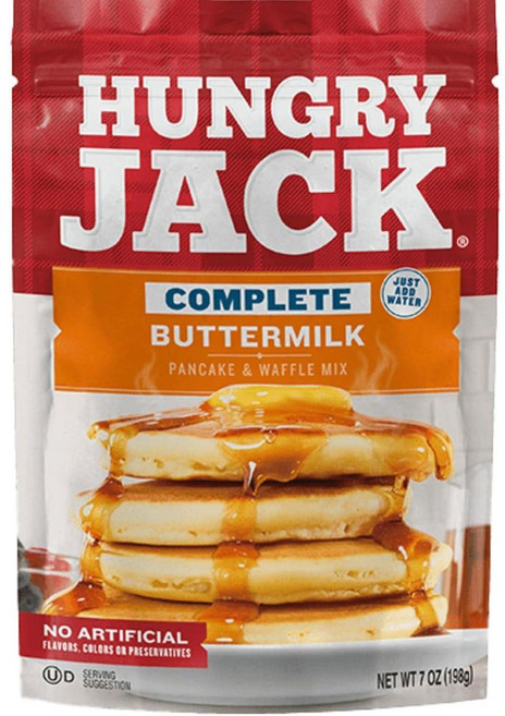 헝그리잭 버터밀크 팬케이크 와플 믹스 198g 12팩, 12개