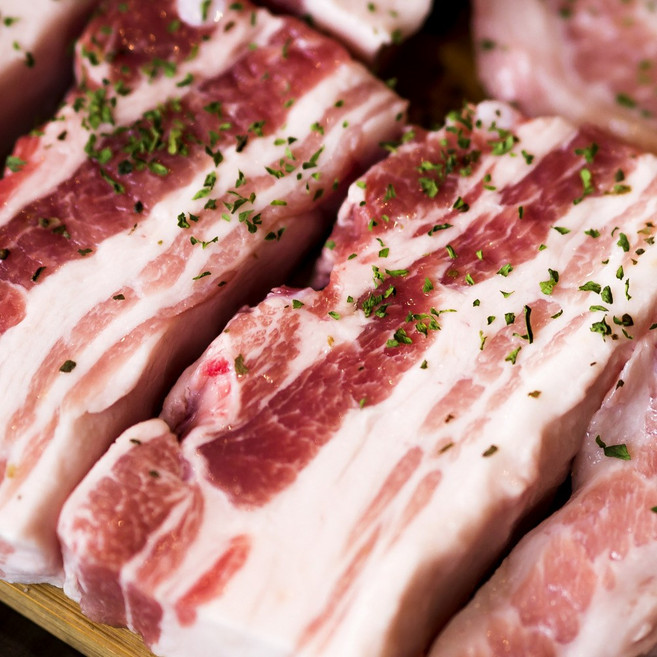 스페인 듀록 흑돼지 프리미엄 삼겹살 2kg (18mm컷팅/구이용), 1개