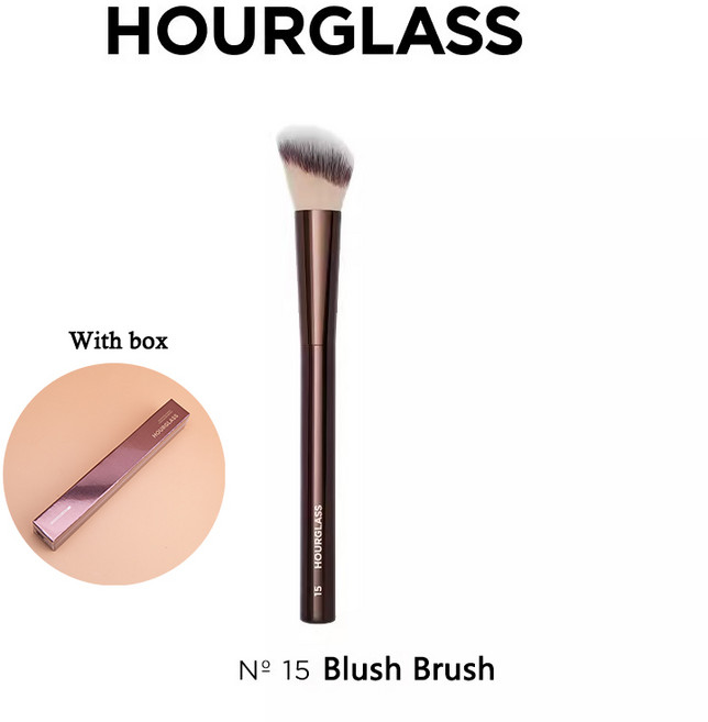 파운데이션 모래시계 메이크업 브러쉬 파우더 블러쉬 컨실러 섀도 라이너 스머지 도구 싱글, 27 H-15, 1개