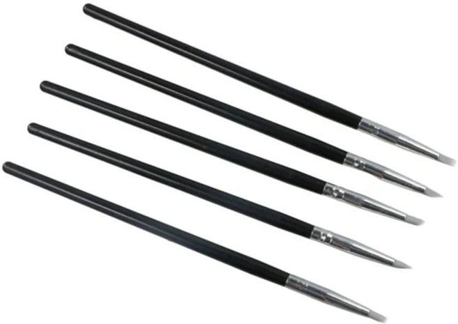 실리콘 치아 관리 미백 도자기 도구 쉐이핑 수지 브러쉬 펜, 01 black