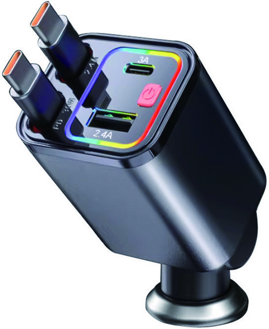 Helind 분위기램프벨트신축선차량용 충전기 자동차점연기적용 입슈퍼고속충전충전기 4합일, type-c*2