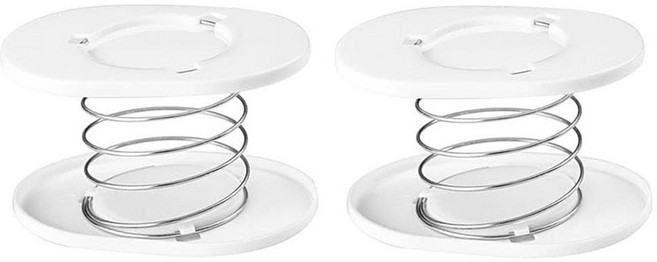 냅킨 스프링 케이스 스프링 티슈 받침대 지지대 지지대 끝까지쓰기 2개입, 화이트 2개입, 1개