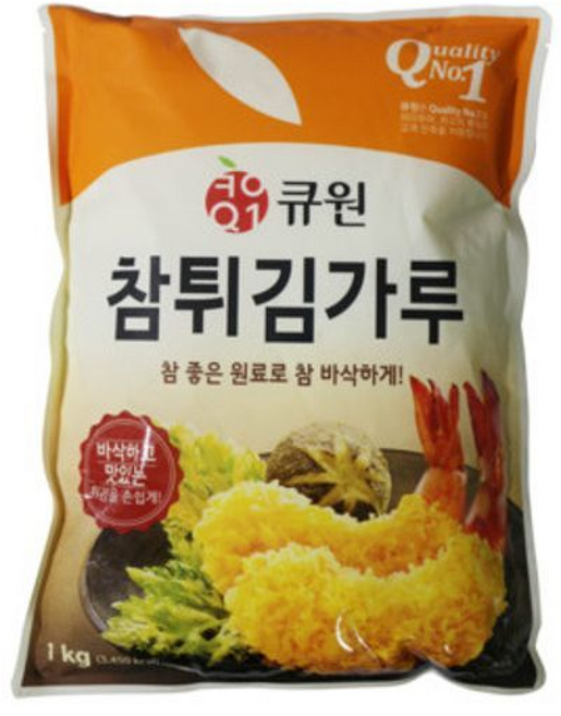 삼양사 큐원 참튀김가루 ( ) / 튀김/ 야채튀김, 1kg, 10박스