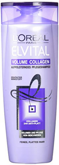 유럽 로레알 파리 엘비탈 샴푸 볼륨 콜라겐 1 x 300 ml 헤어케어, 볼륨 콜라겐 - 가늘고 납작한 모발용, 1개, 300ml
