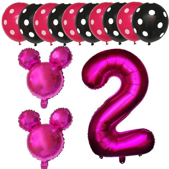 미키 미니 마우스 알루미늄 호일 풍선 생일 파티 장식 에어 글로브, 20. as picture