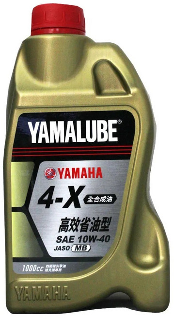 YAMAHA 山葉 4X 10W40 全合成機油 1L 機車專用 引擎潤滑, 1個, 單瓶