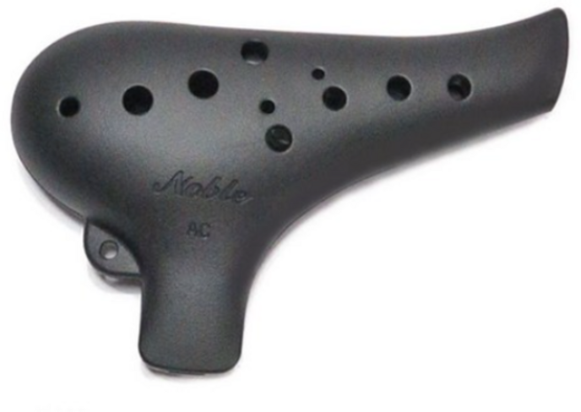 노블오카리나 노블리 오카리나 알토 C, 검정(무광), 1개