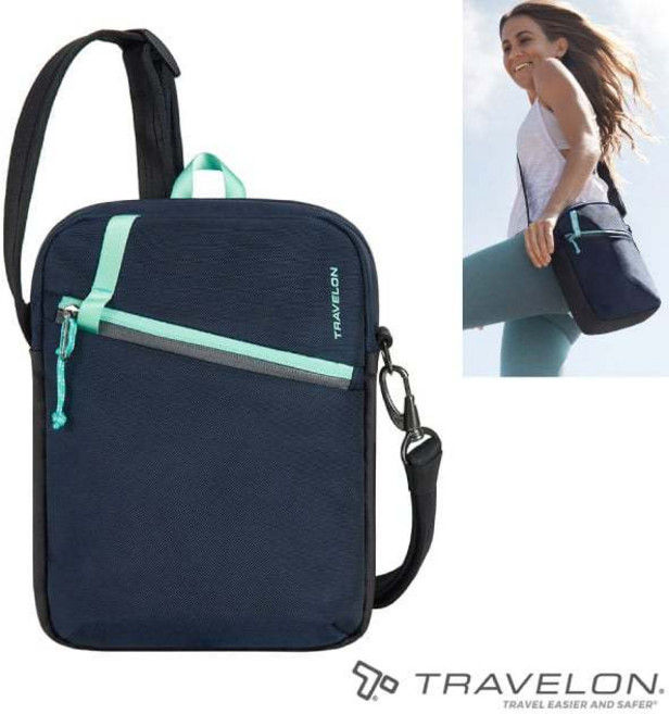 Travelon 防盜側背包 2L RFID識別 TL-43580
