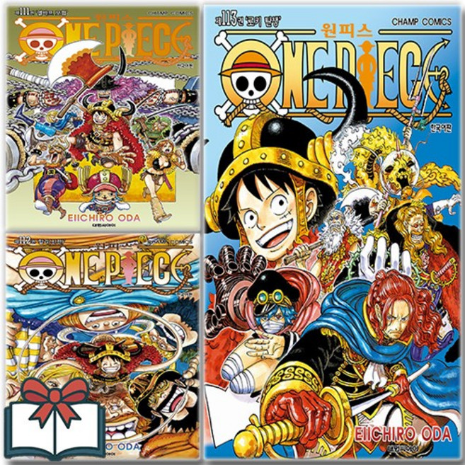 원피스 만화책 ONE PIECE 111 112 113 세트 전3권 + 사은품 증정, 대원씨아이, 오다 에이치로