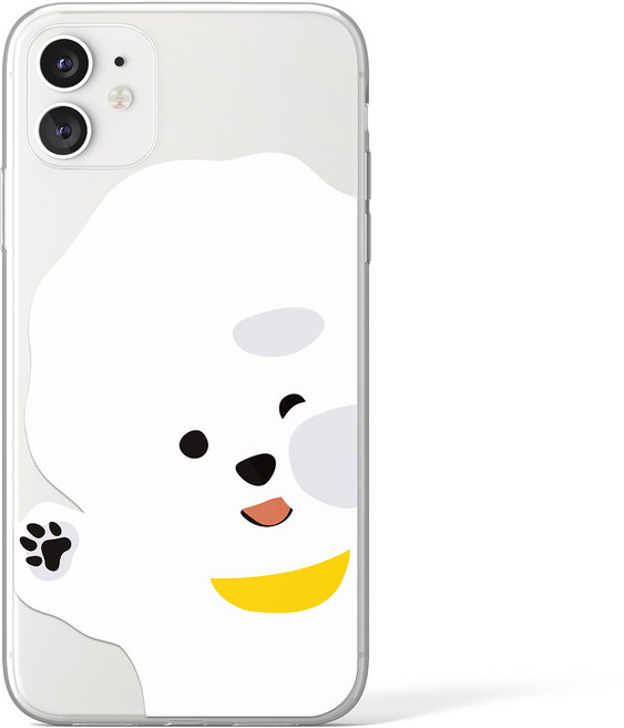 푸당 밥푸리 찌부 젤하드 케이스 비숑 푸들 포메 강아지 댕댕이 반려견 아이폰프로 미니 12 xs max 갤럭시 노트10 s10 그립톡세트 플라스틱 투명 젤하드 케이스