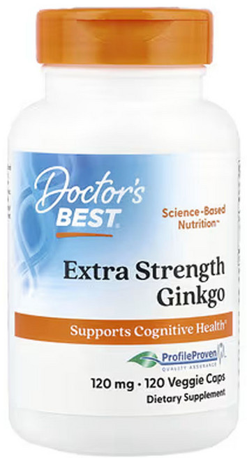 닥터스베스트 엑스트라 스트랭스 징코 은행 120mg 120베지캡슐, 1개, 120정