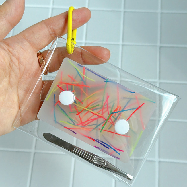 털뽑기 피젯토이 쓸데없는 장난감, 1개, 레인보우키링