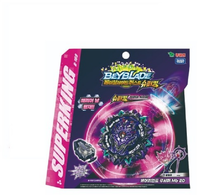 영실업 베이블레이드 버스트 슈퍼킹 B-169 스타터 베어리언트 루시퍼, 혼합색상, 1개