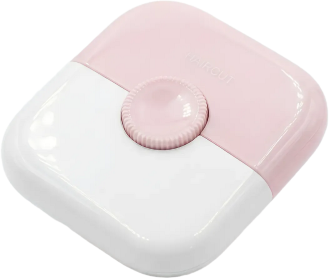 간단 숱가위 커터 앞머리 옆머리 잔머리 다듬기, 1개, 핑크