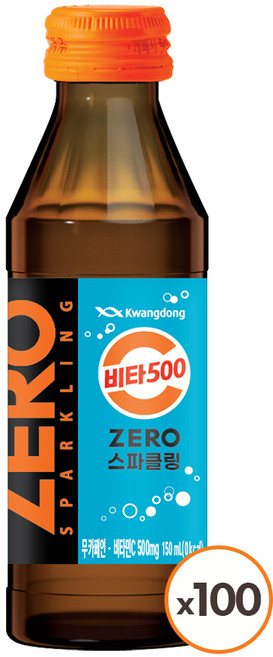 광동 [광동] 비타500 ZERO 스파클링 150ml x100병, 100개