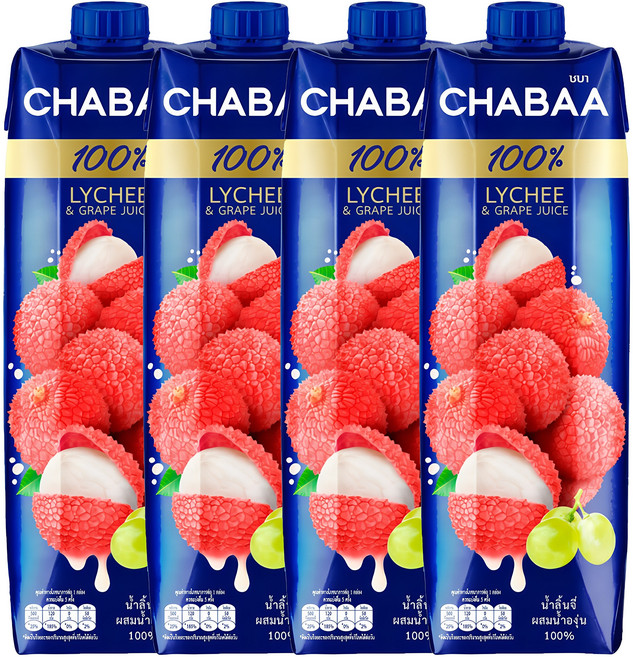 차바 리치포도주스, 1L, 4개