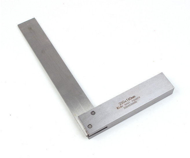 직각자 250 x 160mm 직자 목공자 용접자 스틸 자, 1개
