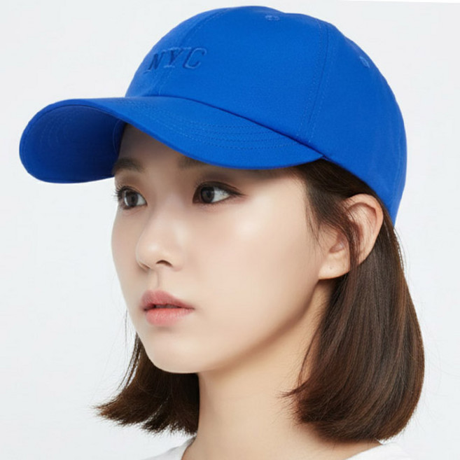 베이직엠 여름 워터파크 볼캡 베이직 NYC 자수 러닝 방수모자