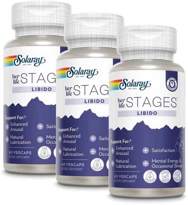 솔라레이 헐 라이프 스테이지 리비도 SOLARAY her Life Stages Libido, 3개, 60정 - 쿠팡