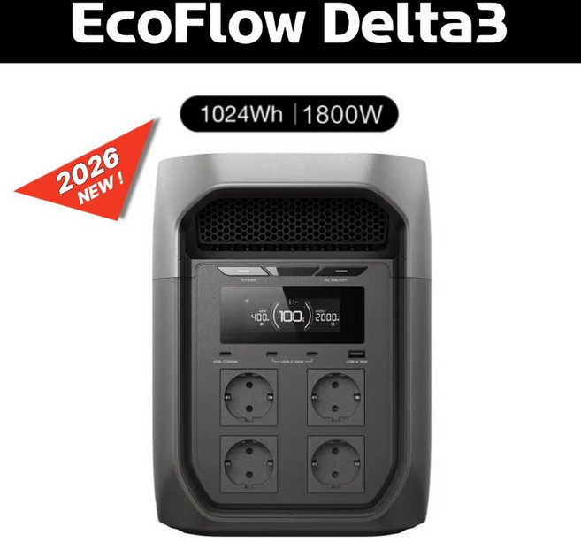 에코플로우 파워뱅크 델타3 Plus Max 220V 한국형 대용량 차박 캠핑 비상전원, A. 델타3 파워뱅크 220V 한국형 플러그, 1개
